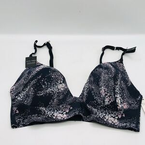 Tahari Purple Starry Night Wireless Bra Full Coverage Back Closure  34C NWT